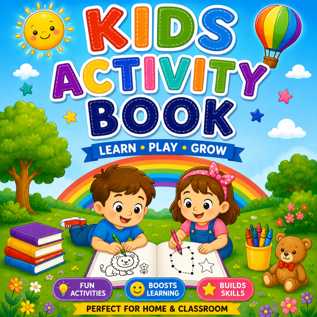 Kids Activity Book – 186 Pages