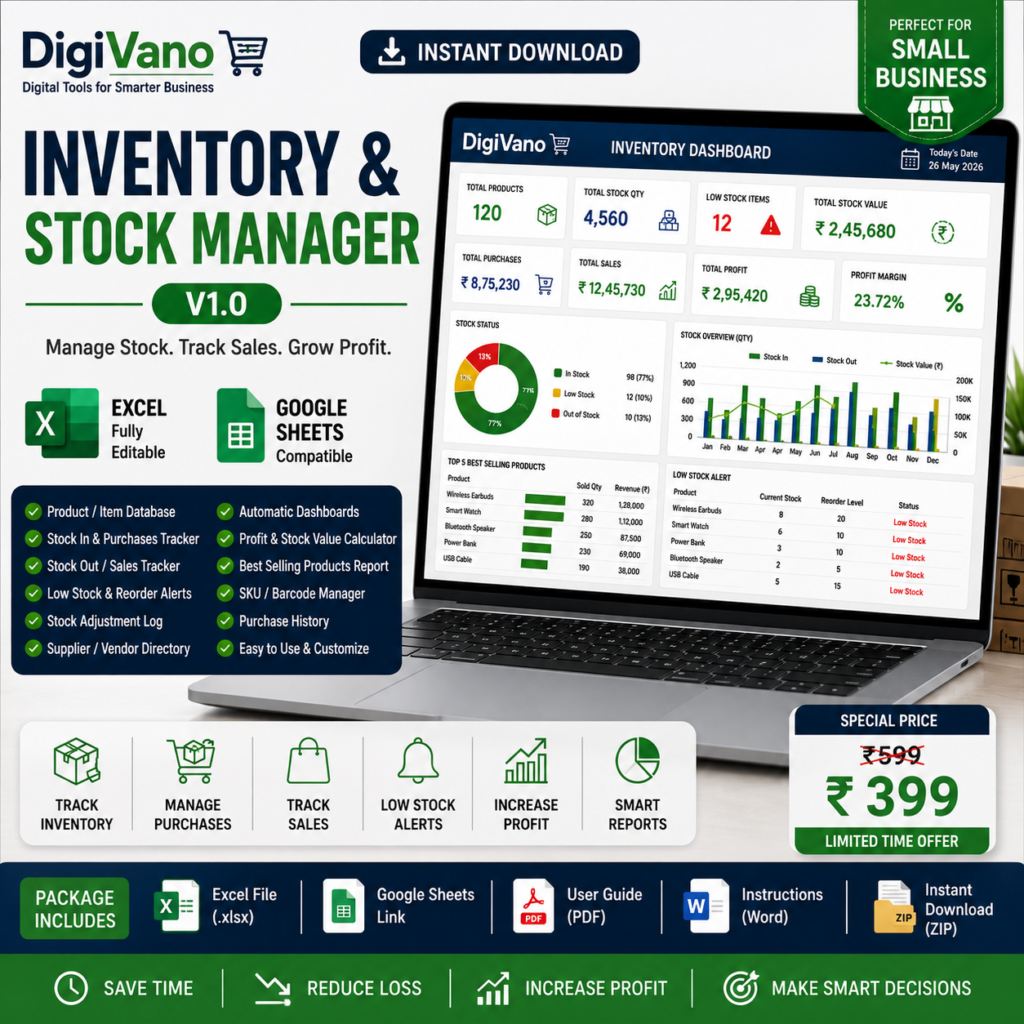 DigiVano Inventory & Stock Manager V1.0