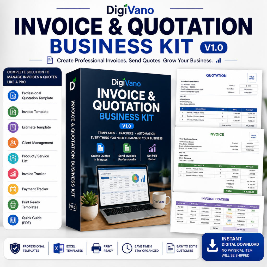 DigiVano Invoice & Quotation Business Kit V1.0