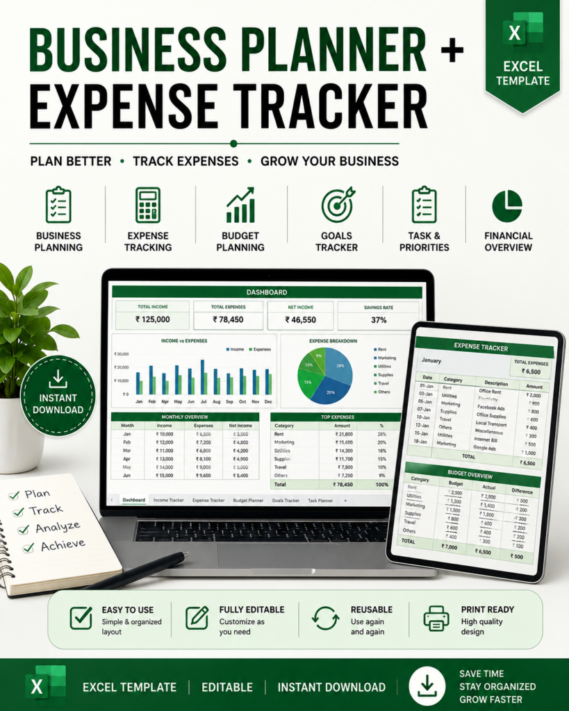 Business Planner + Expense Tracker