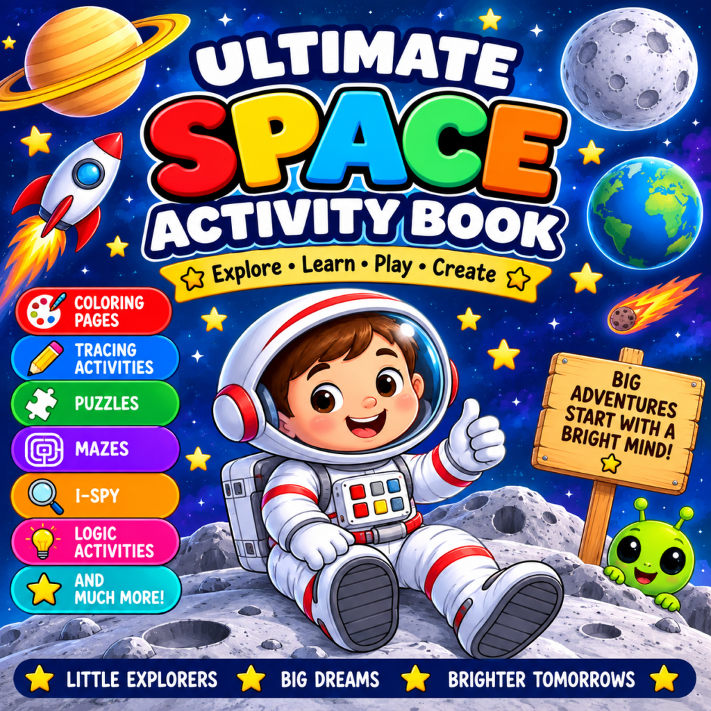 Ultimate Space Activity Book for Kids